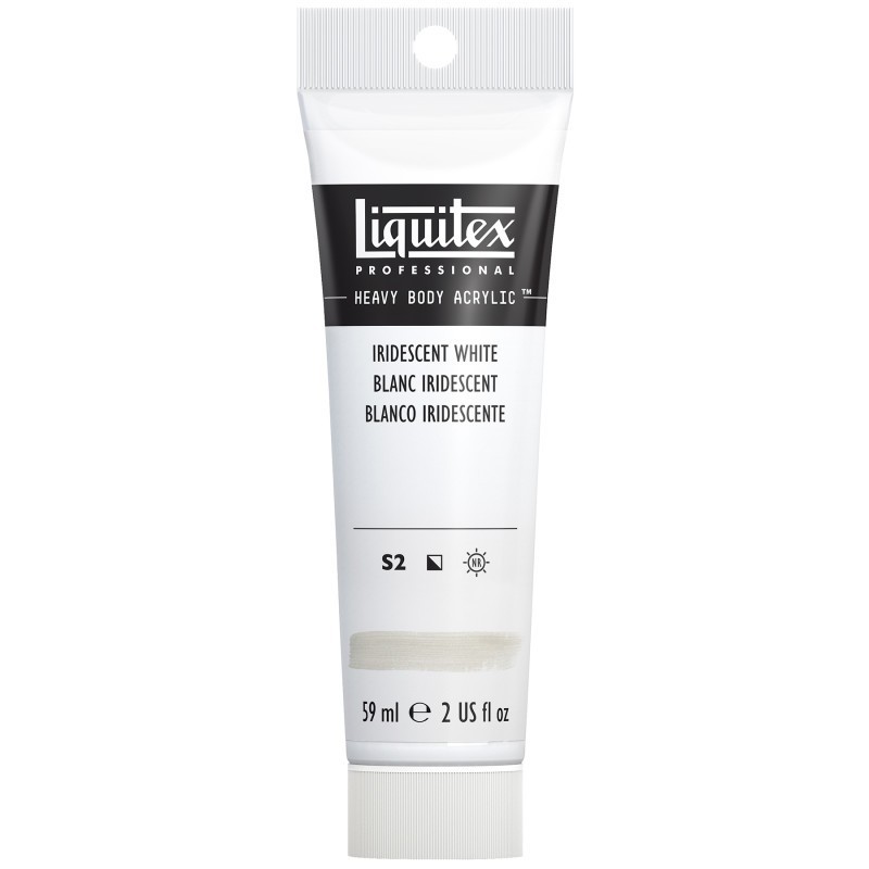 Liquitex Professional Heavy Body Acrylic Paint, 59 mL Tube, Iridescent White
