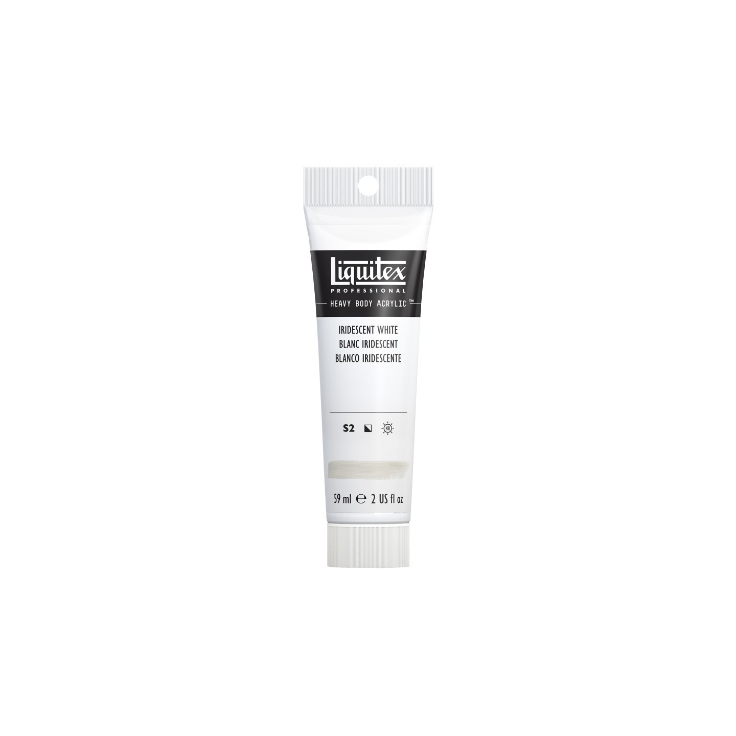 Liquitex Professional Heavy Body Acrylic Paint, 59 mL Tube, Iridescent White
