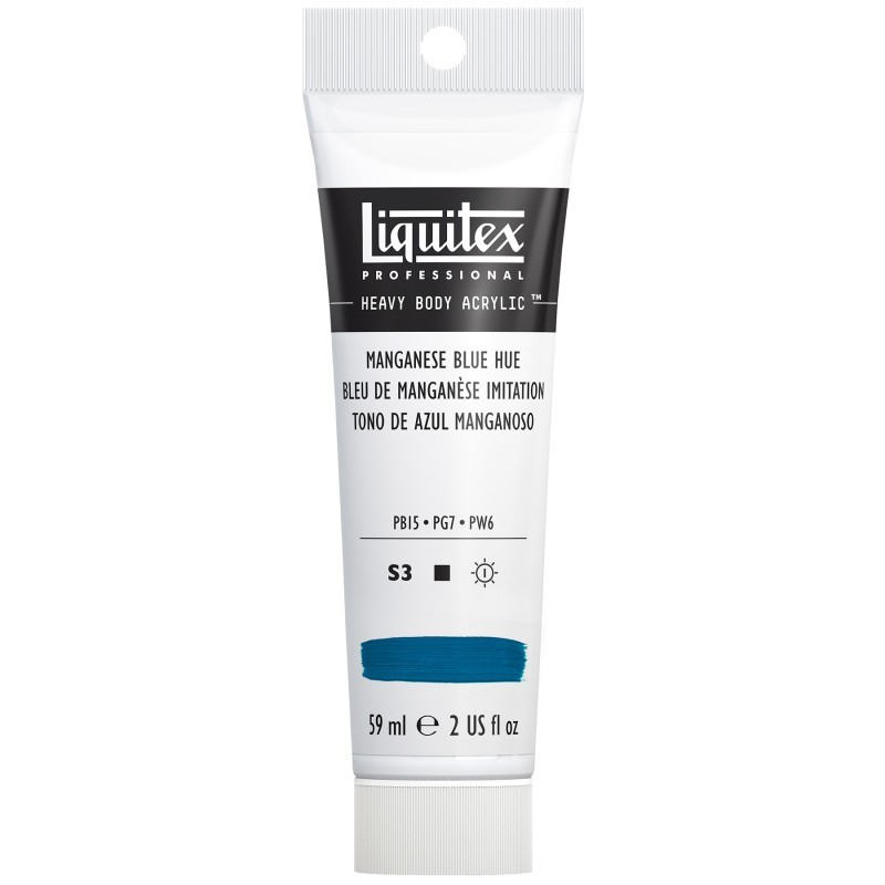 Liquitex Professional Heavy Body Acrylic Paint, 59 mL Tube, Manganese Blue Hue