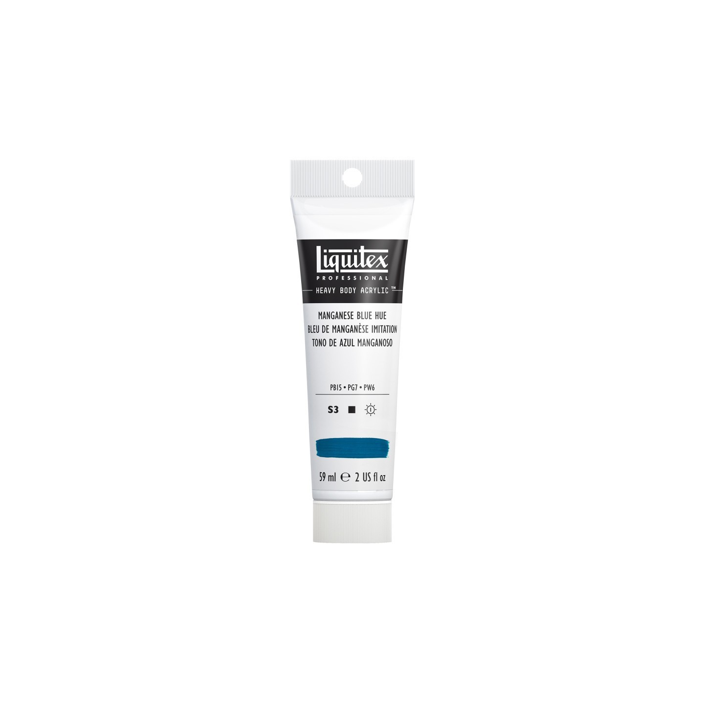 Liquitex Professional Heavy Body Acrylic Paint, 59 mL Tube, Manganese Blue Hue