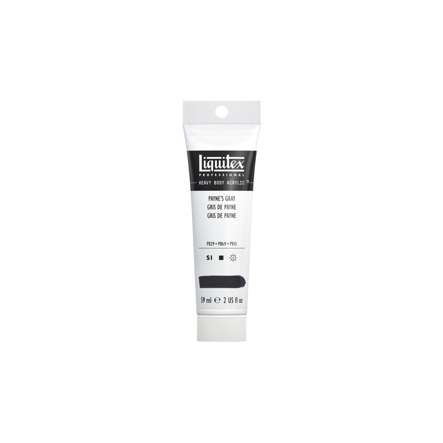 Liquitex Professional Heavy Body Acrylic Paint, 59 mL Tube, Payne’s Gray