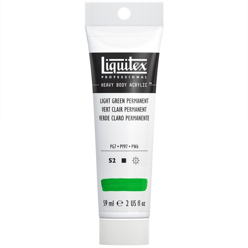Liquitex Professional Heavy Body Acrylic Paint, 59 mL Tube, Light Green Permanent