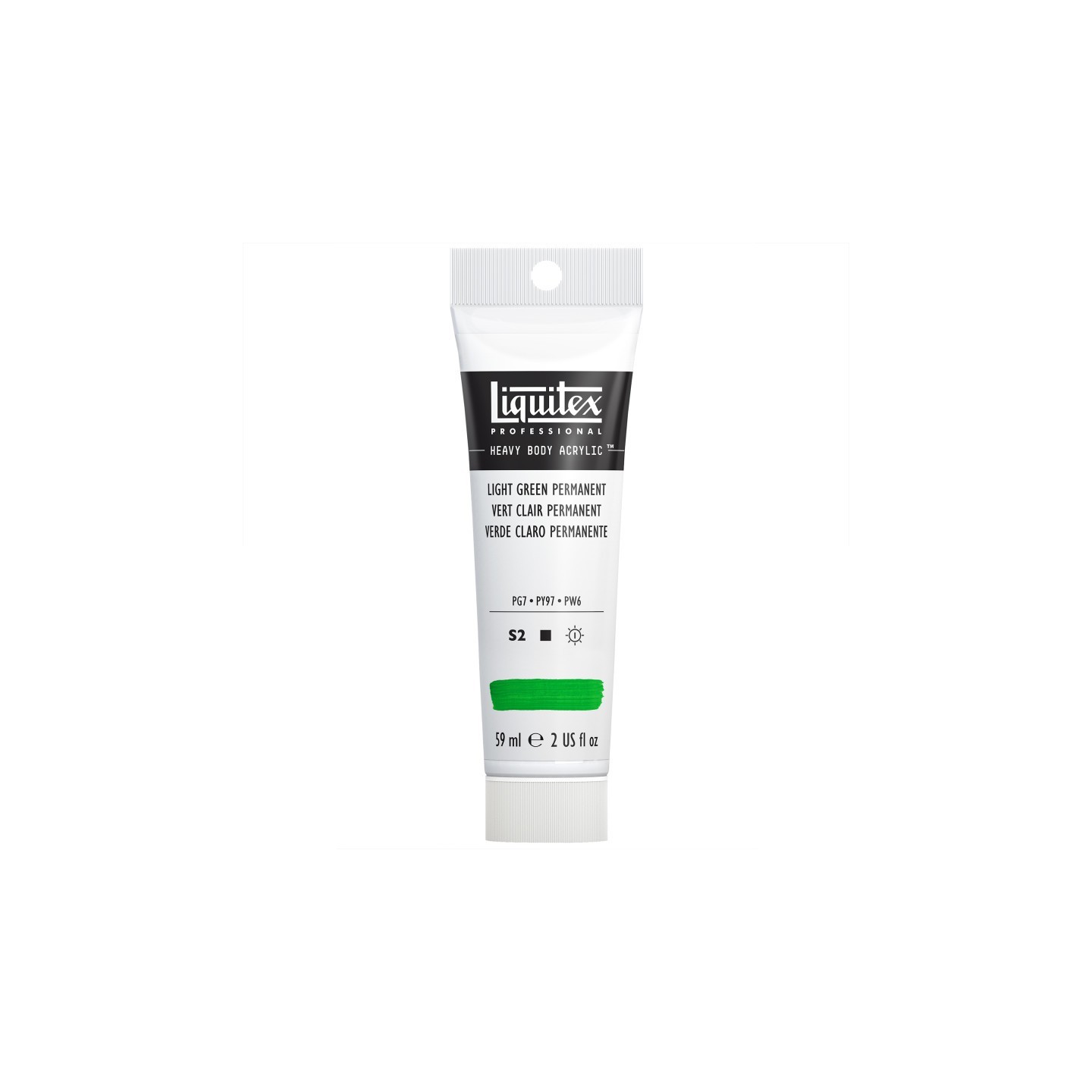 Liquitex Professional Heavy Body Acrylic Paint, 59 mL Tube, Light Green Permanent