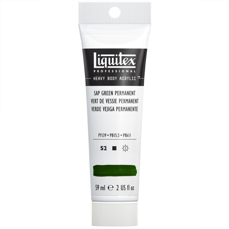 Liquitex Professional Heavy Body Acrylic Paint, 59 mL Tube, Sap Green Permanent