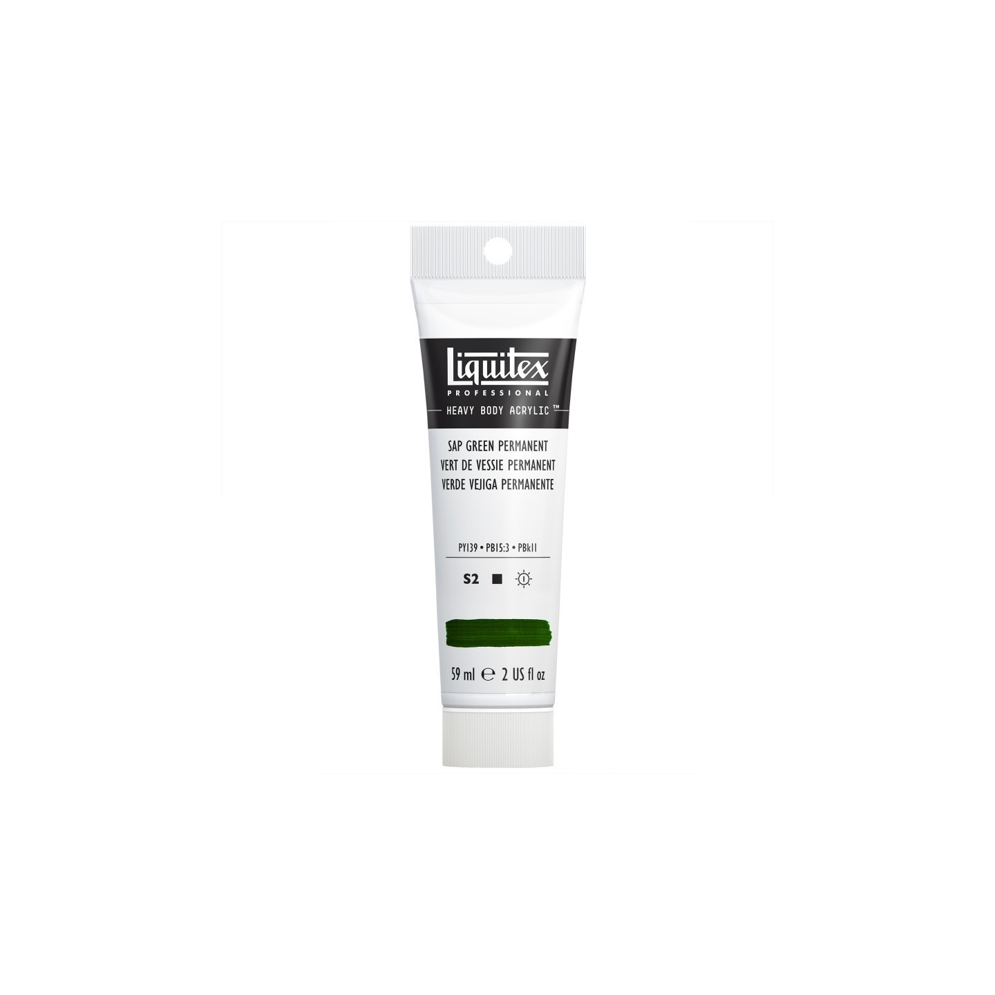 Liquitex Professional Heavy Body Acrylic Paint, 59 mL Tube, Sap Green Permanent