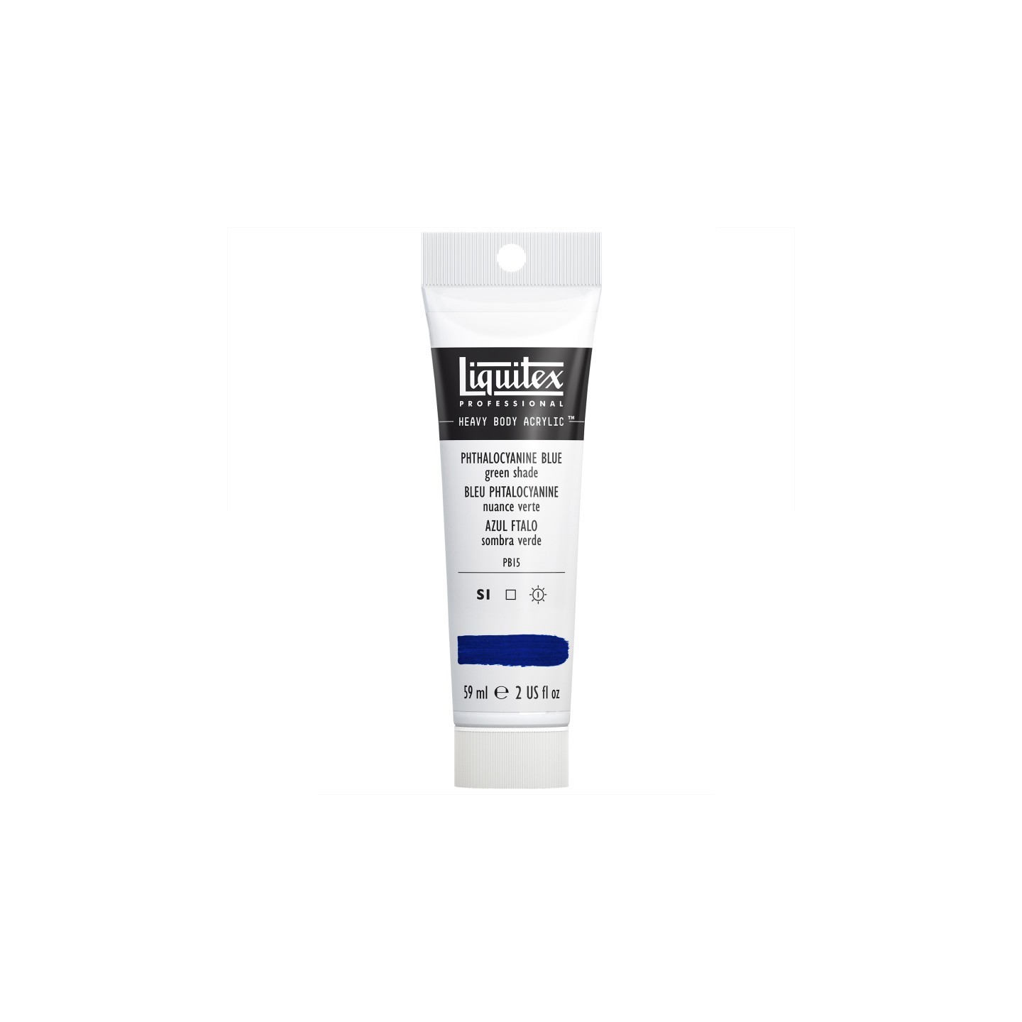 Liquitex Professional Heavy Body Acrylic Paint, 59 mL Tube, Phthalocyanine Blue (Green Shade)