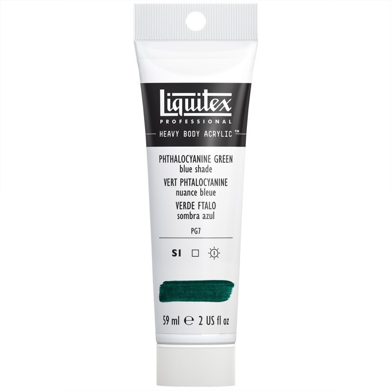 Liquitex Professional Heavy Body Acrylic Paint, 59 mL Tube, Phthalocyanine Green (Blue Shade)