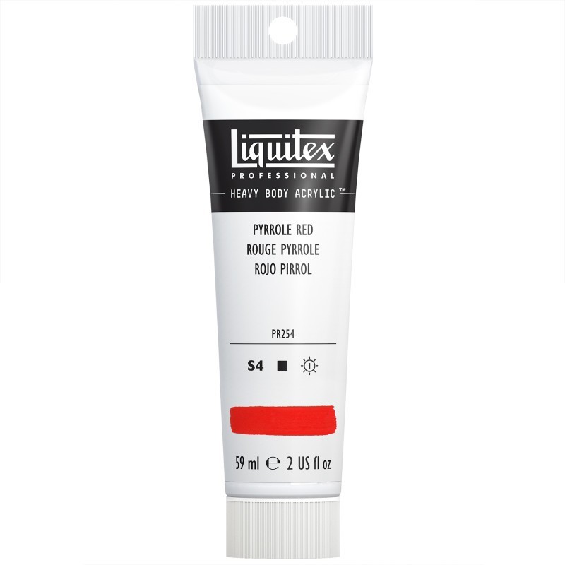 Liquitex Professional Heavy Body Acrylic Paint, 59 mL Tube, Pyrrole Red
