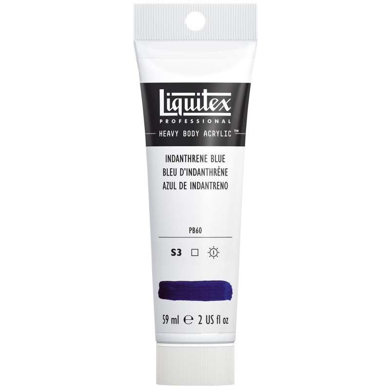 Liquitex Professional Heavy Body Acrylic Paint, 59 mL Tube, Indanthrene Blue