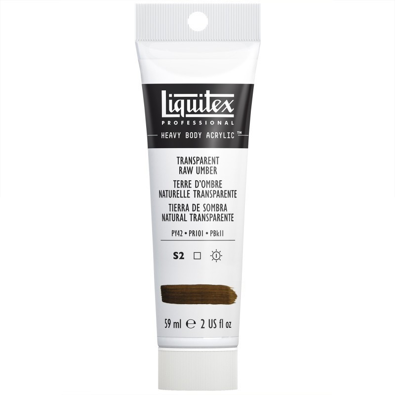 Liquitex Professional Heavy Body Acrylic Paint, 59 mL Tube, Transparent Raw Umber