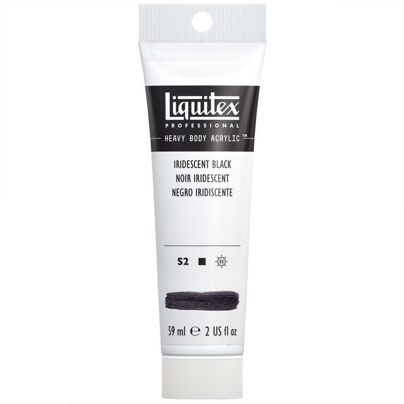 Liquitex Professional Heavy Body Acrylic Paint, 59 mL Tube, Iridescent Black