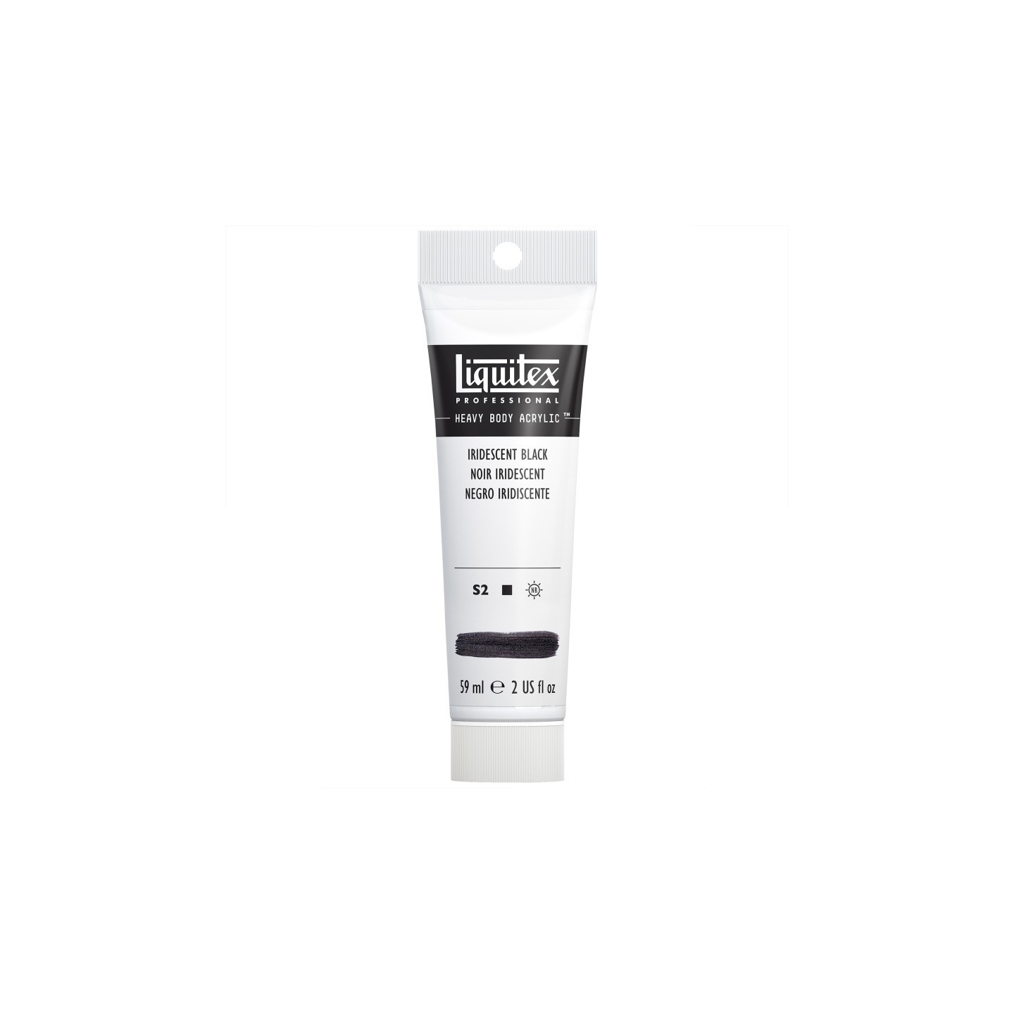 Liquitex Professional Heavy Body Acrylic Paint, 59 mL Tube, Iridescent Black