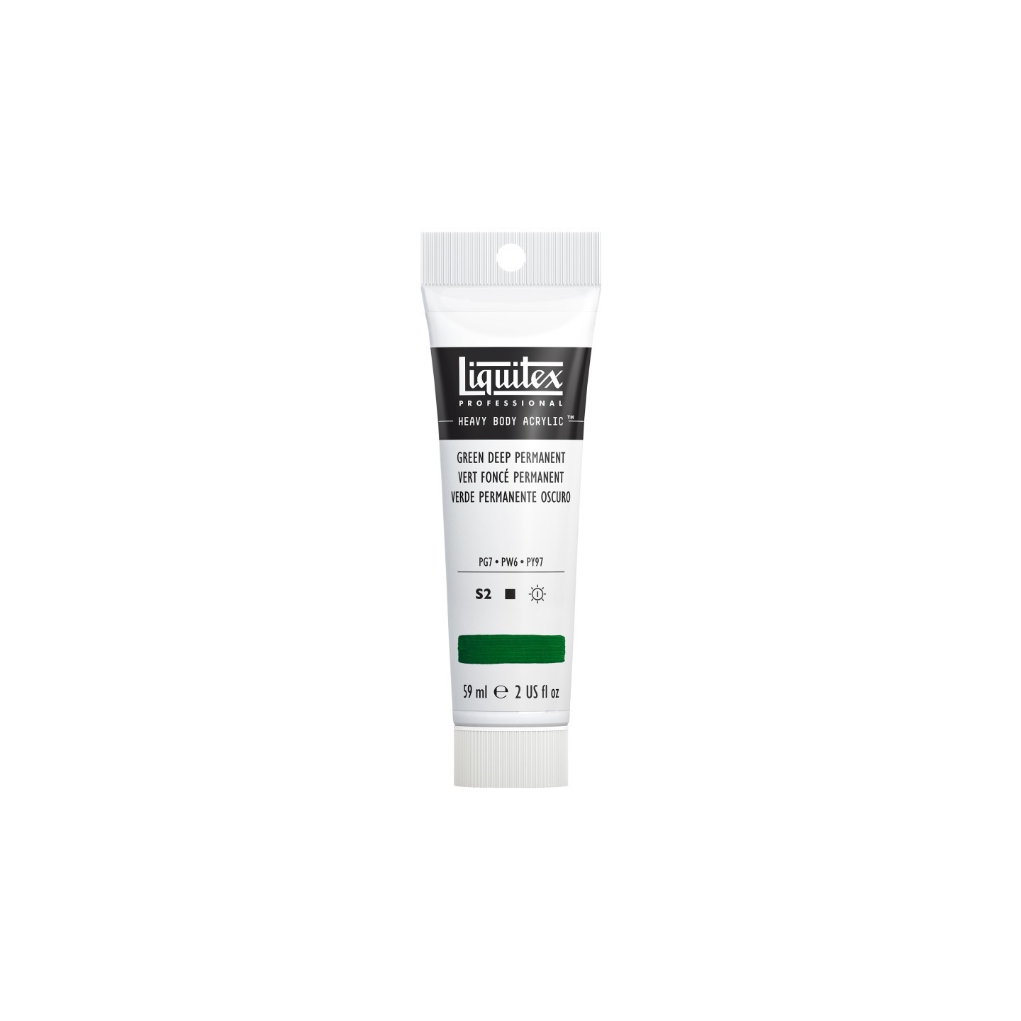 Liquitex Professional Heavy Body Acrylic Paint, 59 mL Tube, Green Deep Permanent