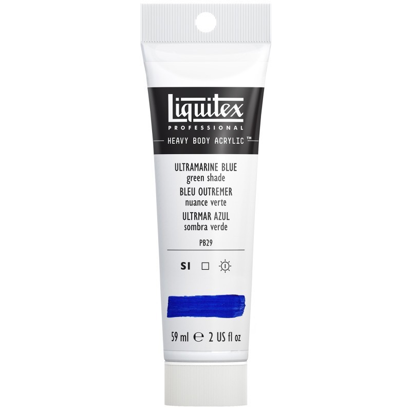 Liquitex Professional Heavy Body Acrylic Paint, 59 mL Tube, Ultramarine Blue (Green Shade)