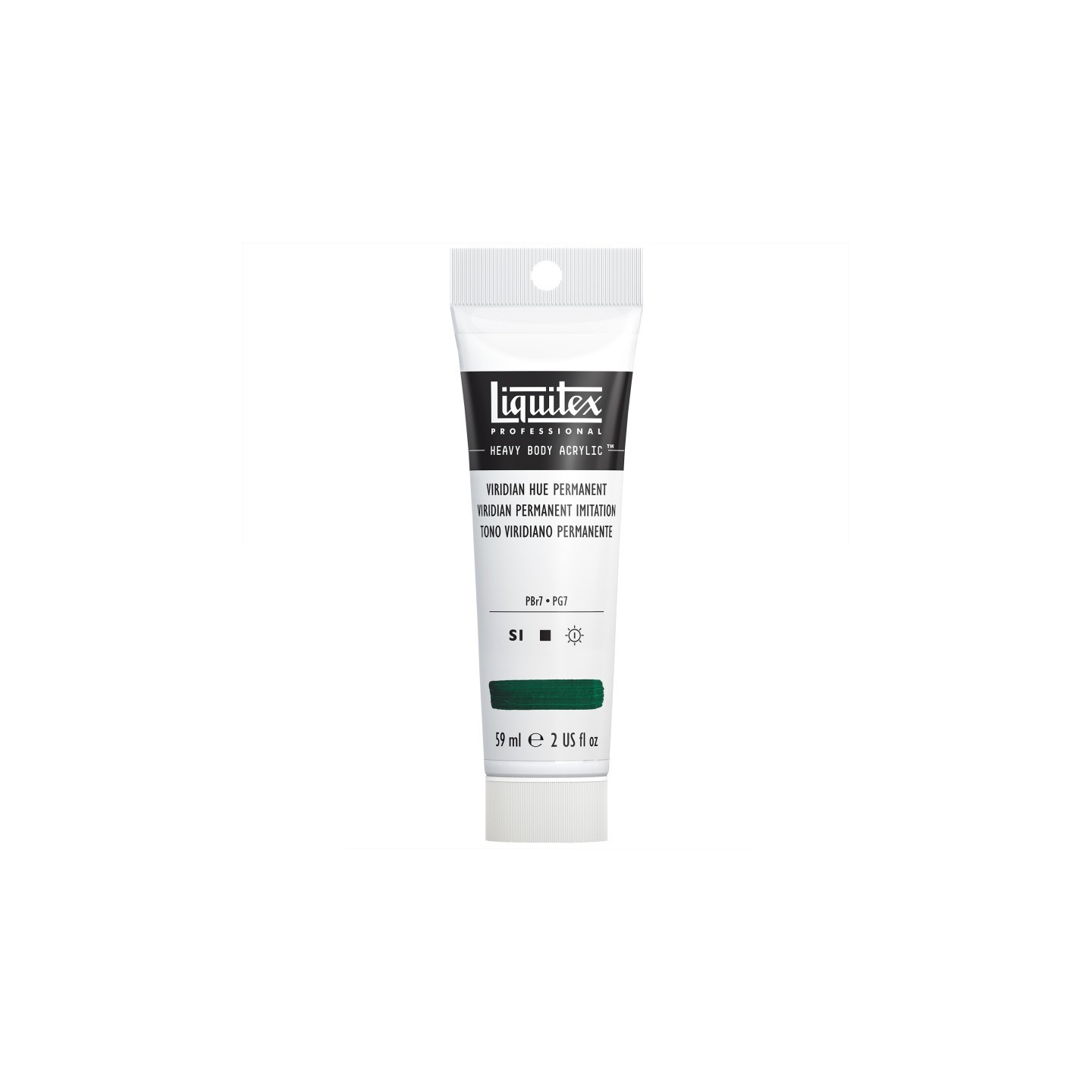 Liquitex Professional Heavy Body Acrylic Paint, 59 mL Tube, Viridian Hue Permanent