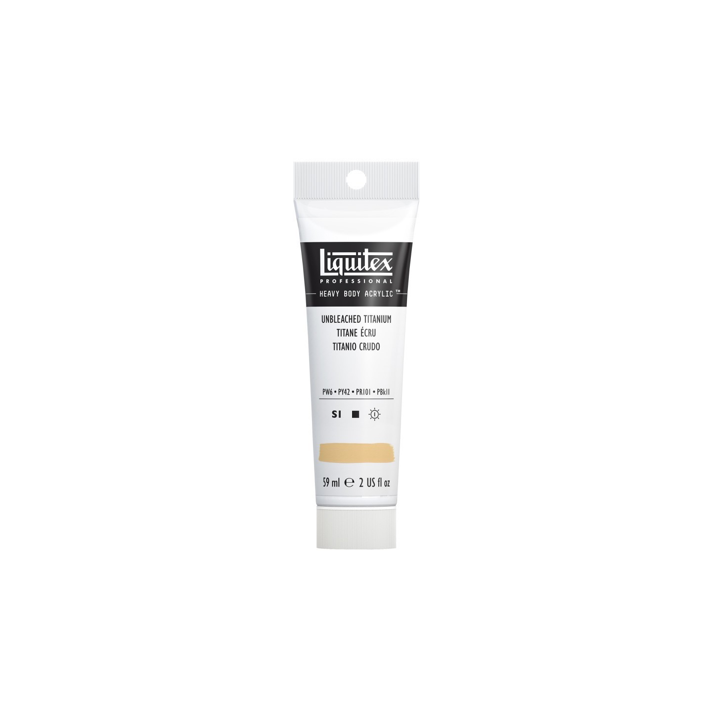 Liquitex Professional Heavy Body Acrylic Paint, 59 mL Tube, Unbleached Titanium