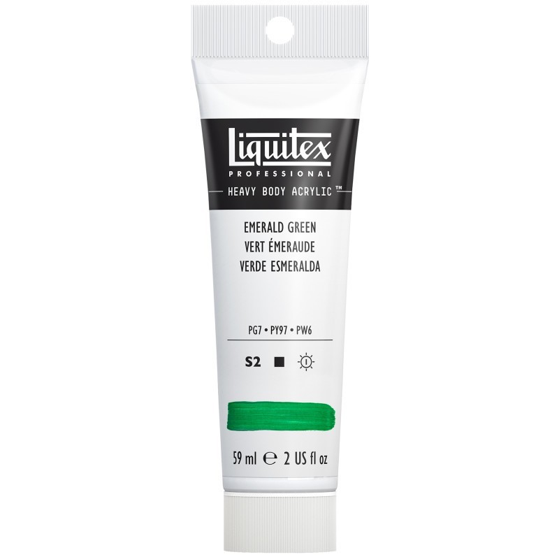 Liquitex Professional Heavy Body Acrylic Paint, 59 mL Tube, Emerald Green