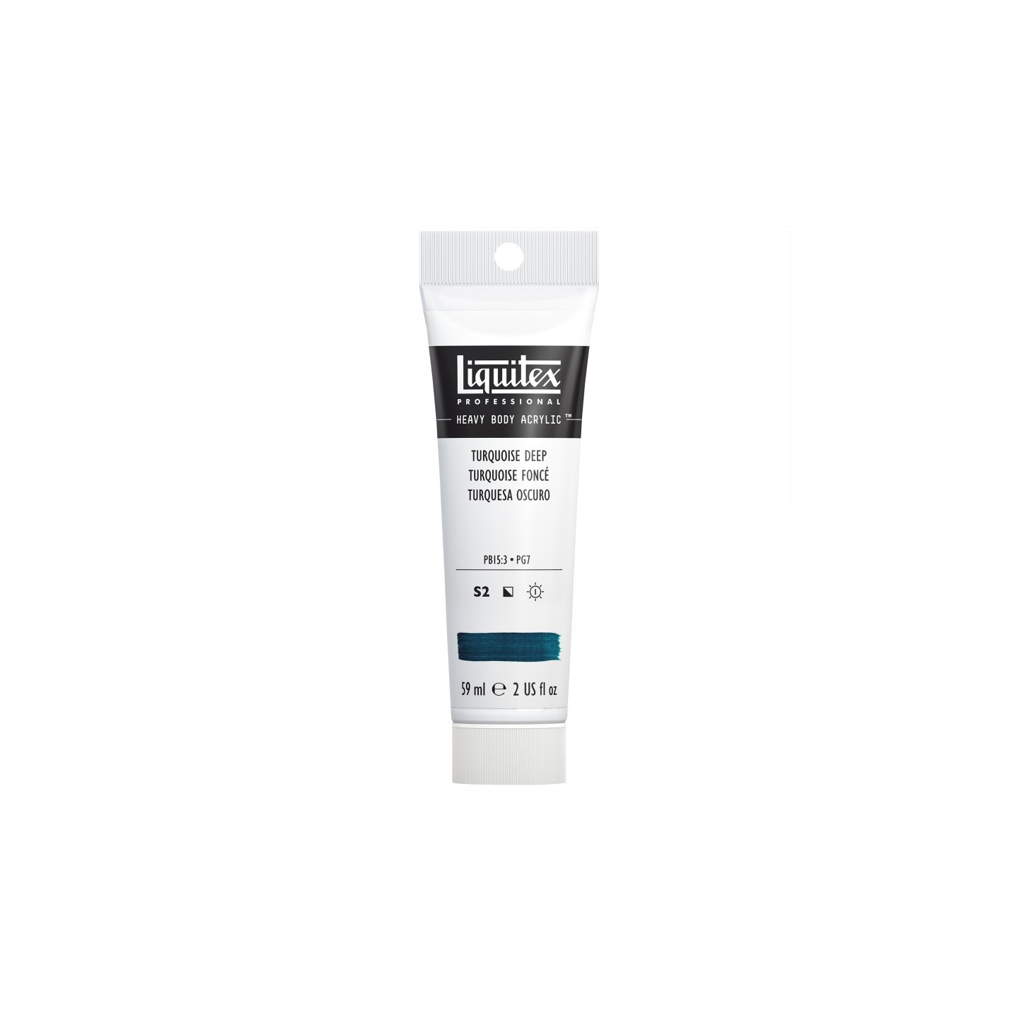 Liquitex Professional Heavy Body Acrylic Paint, 59 mL Tube, Turquoise Deep