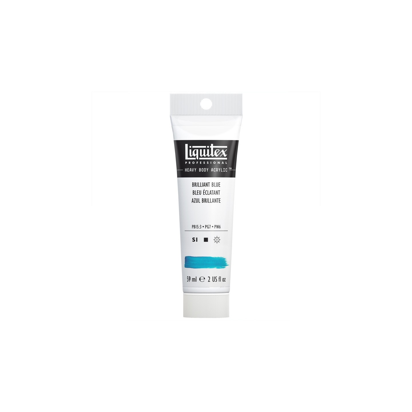Liquitex Professional Heavy Body Acrylic Paint, 59 mL Tube, Brilliant Blue