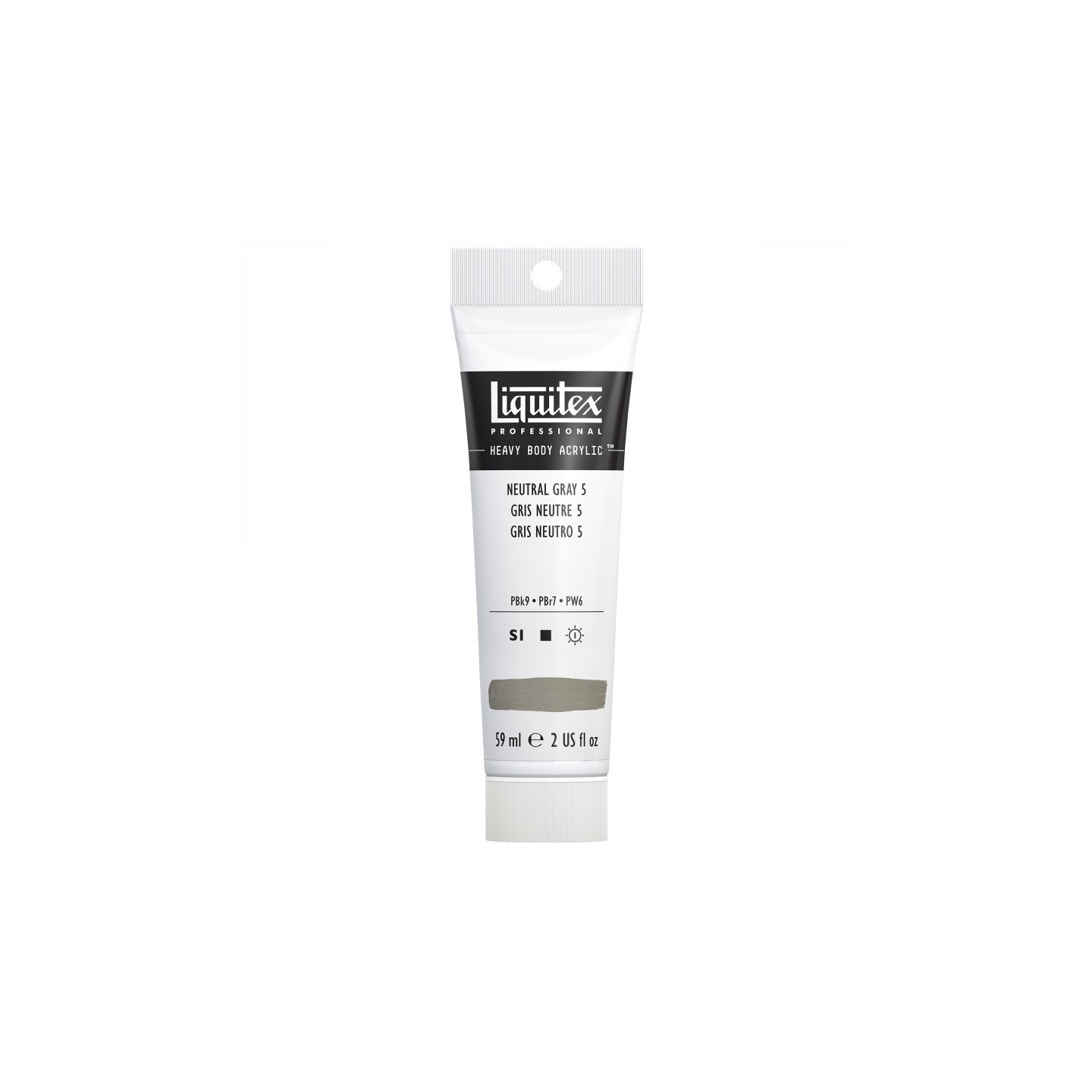 Liquitex Professional Heavy Body Acrylic Paint, 59 mL Tube, Neutral Gray Value 5/Mixing Gray