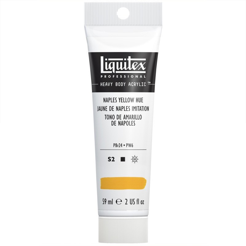 Liquitex Professional Heavy Body Acrylic Paint, 59 mL Tube, Naples Yellow Hue