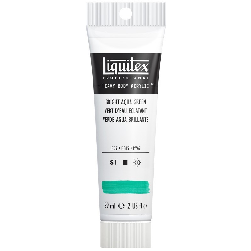 Liquitex Professional Heavy Body Acrylic Paint, 59 mL Tube, Bright Aqua Green