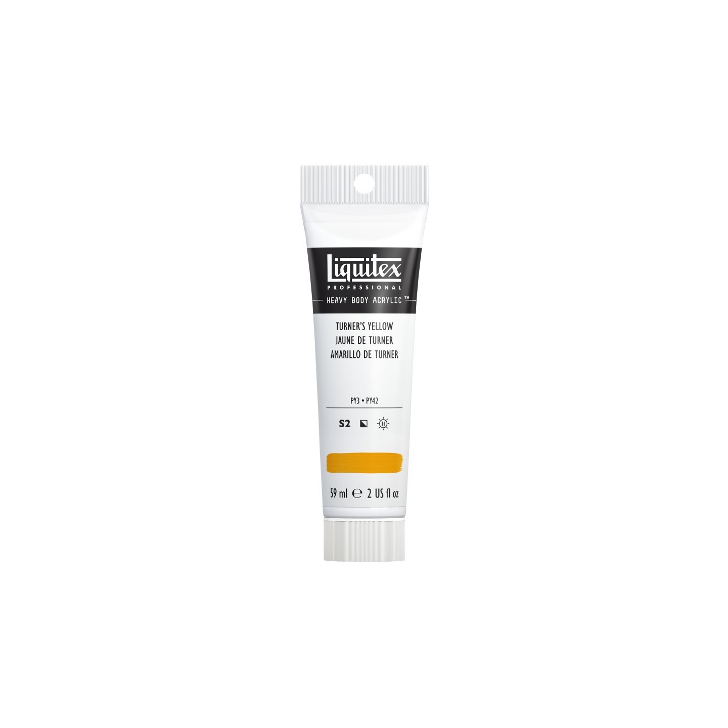 Liquitex Professional Heavy Body Acrylic Paint, 59 mL Tube, Turner’s Yellow