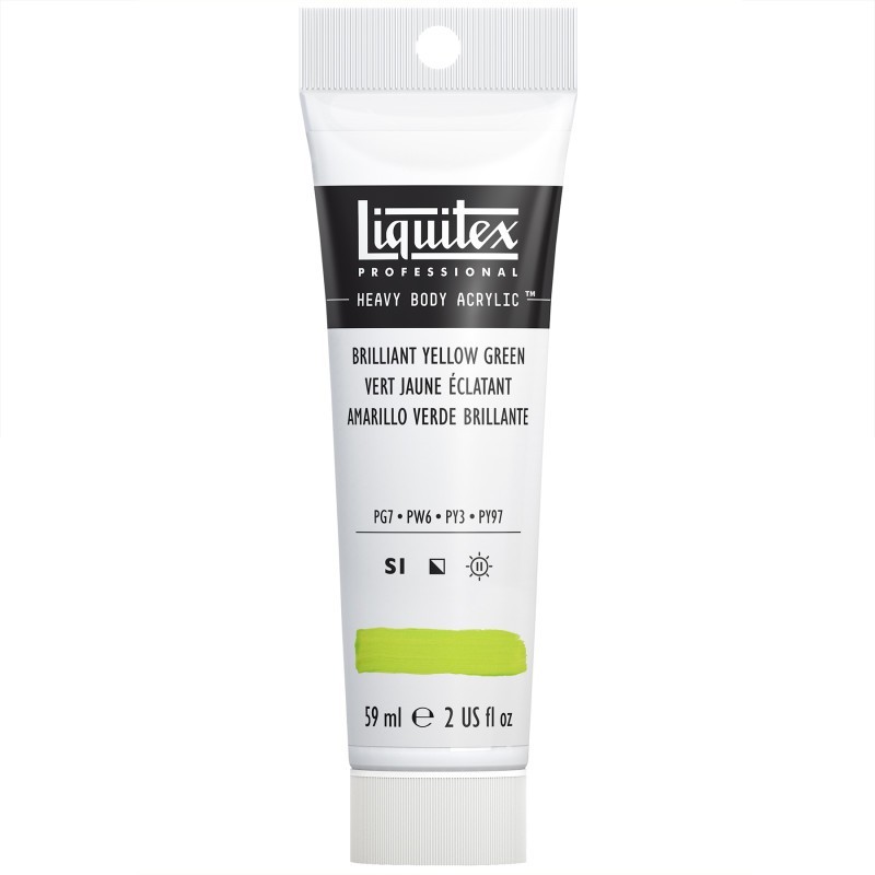 Liquitex Professional Heavy Body Acrylic Paint, 59 mL Tube, Brilliant Yellow Green