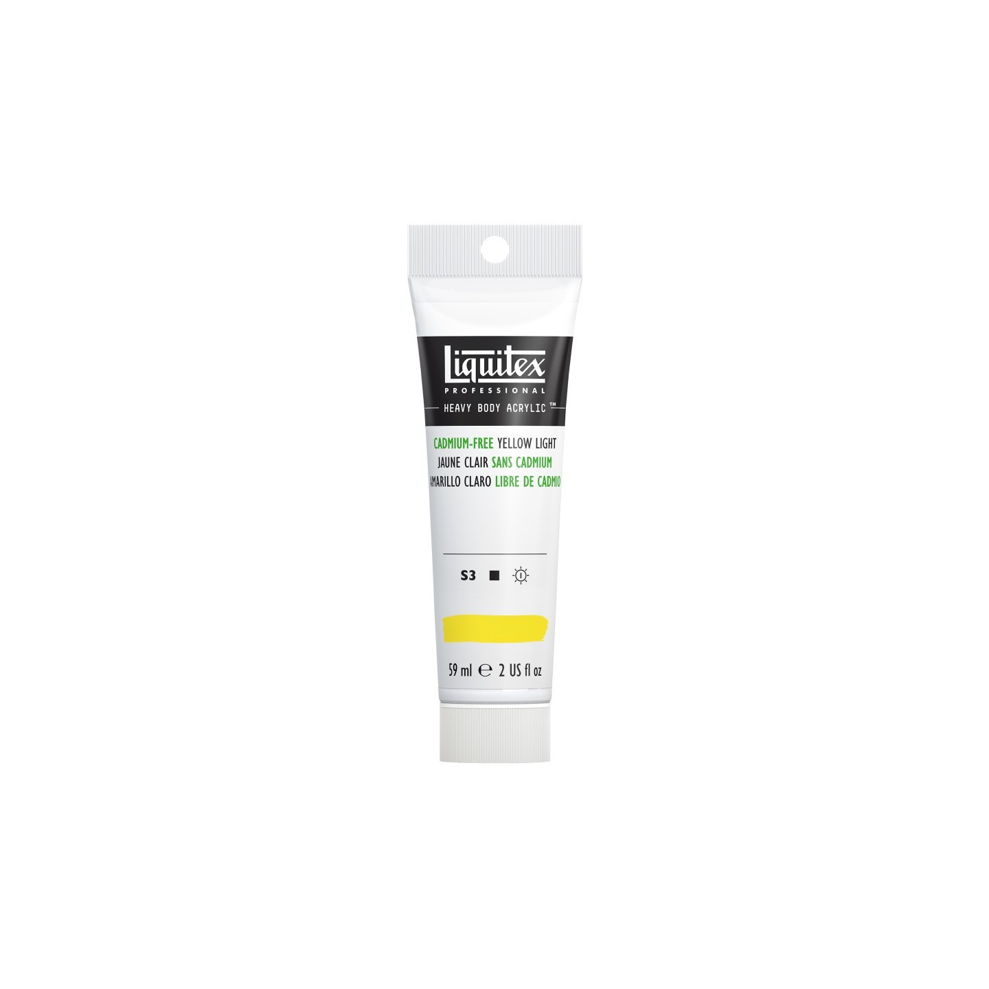 Liquitex Professional Heavy Body Acrylic Paint, 59 mL Tube, Cadmium Free Yellow Light