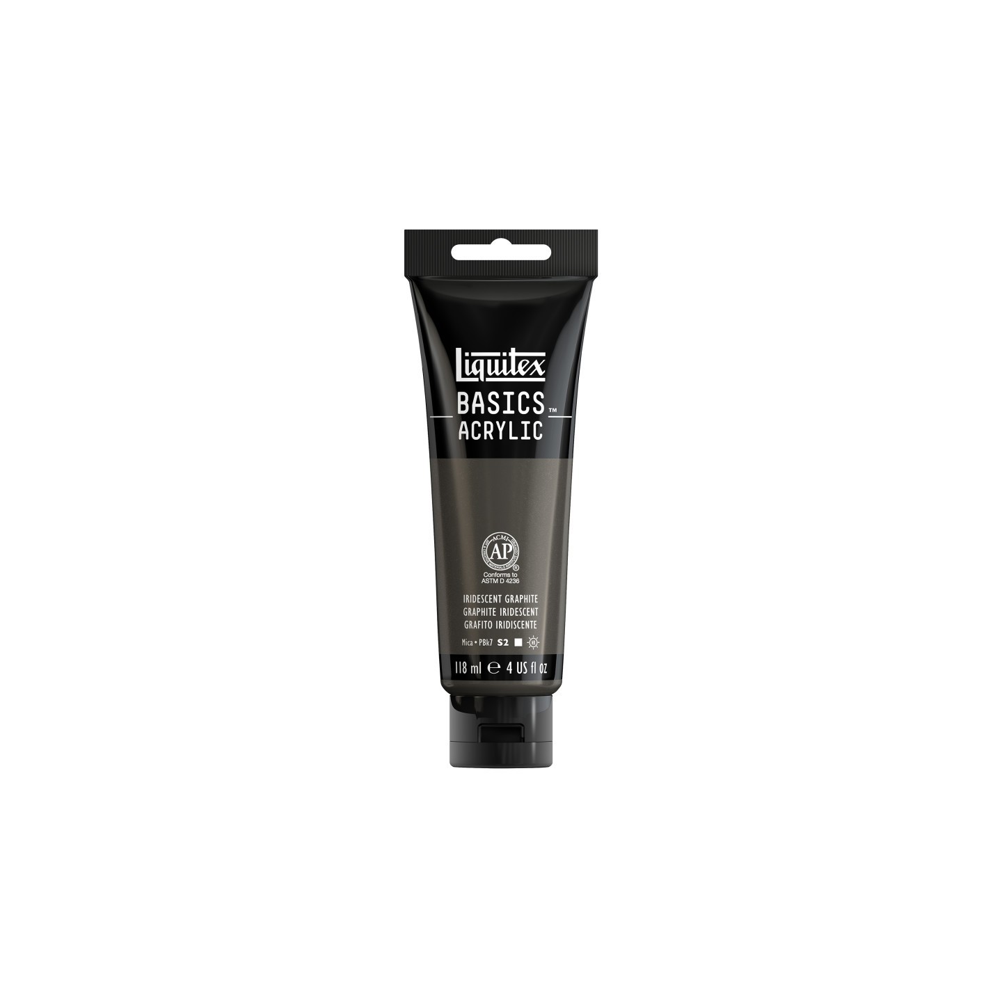 Liquitex BASICS Acrylic Paint, 118 mL Tube, Iridescent Graphite