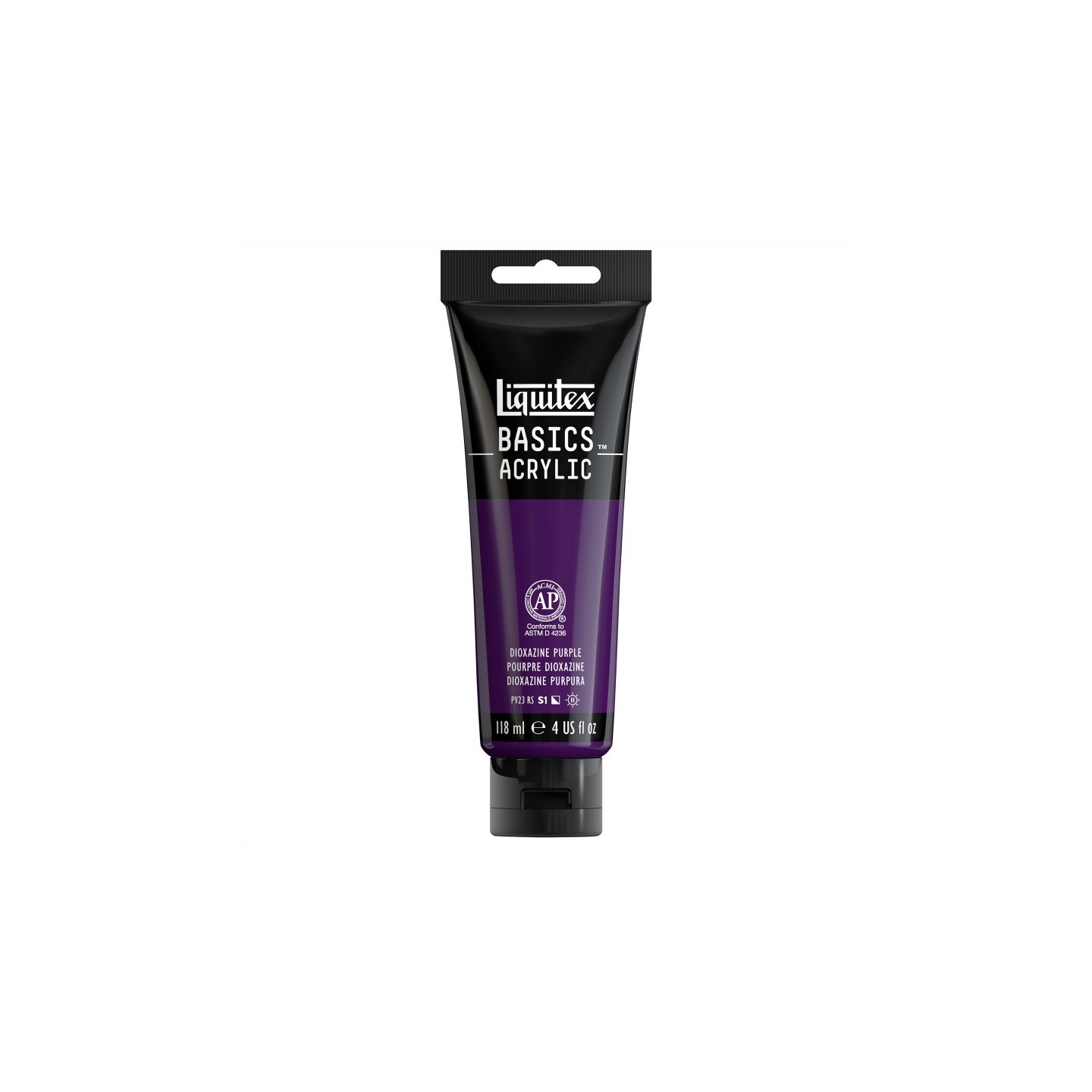 Liquitex BASICS Acrylic Paint, 118 mL Tube, Dioxazine Purple