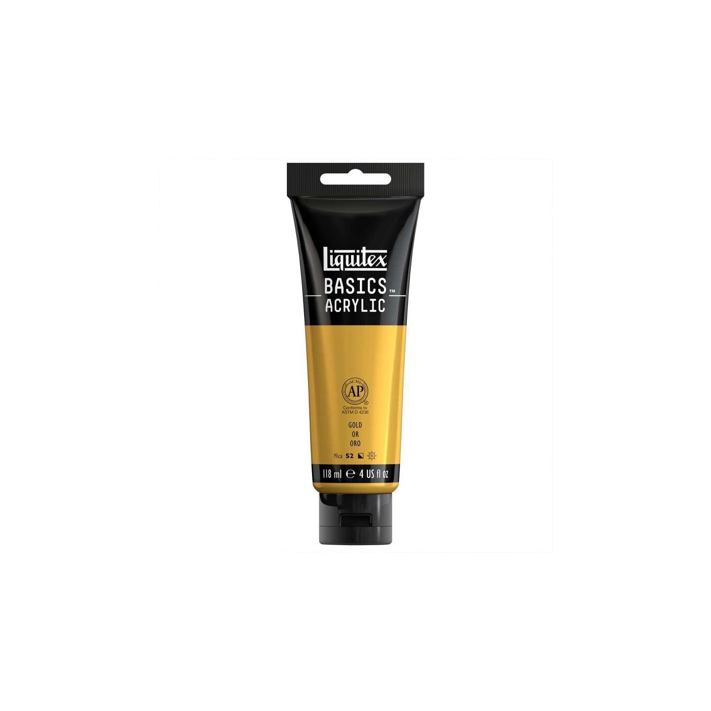 Liquitex BASICS Acrylic Paint, 118 mL Tube, Gold