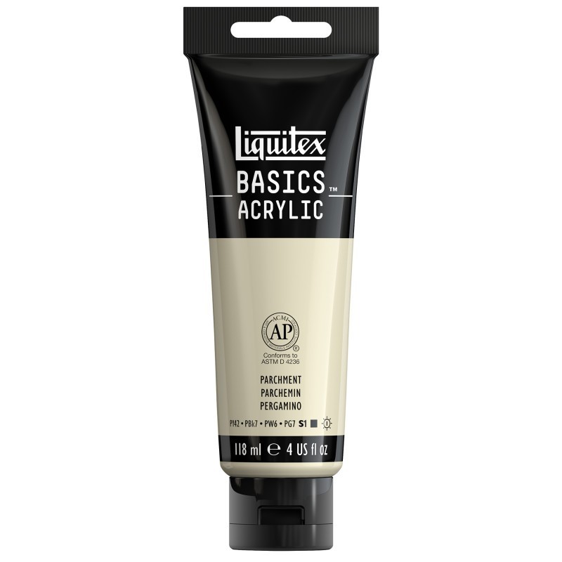 Liquitex BASICS Acrylic Paint, 118 mL Tube, Parchment