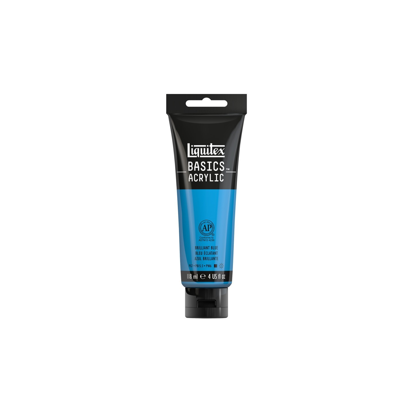 Liquitex BASICS Acrylic Paint, 118 mL Tube, Brilliant Blue