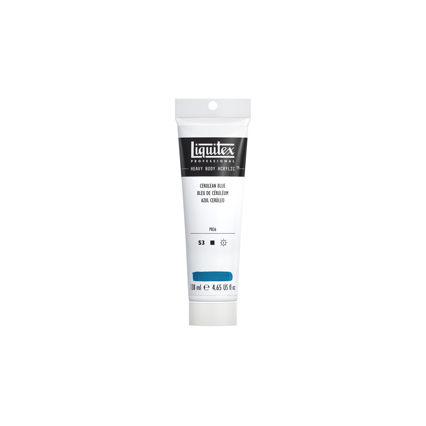 Liquitex Professional Heavy Body Acrylic Paint, 138 mL Tube, Cerulean Blue