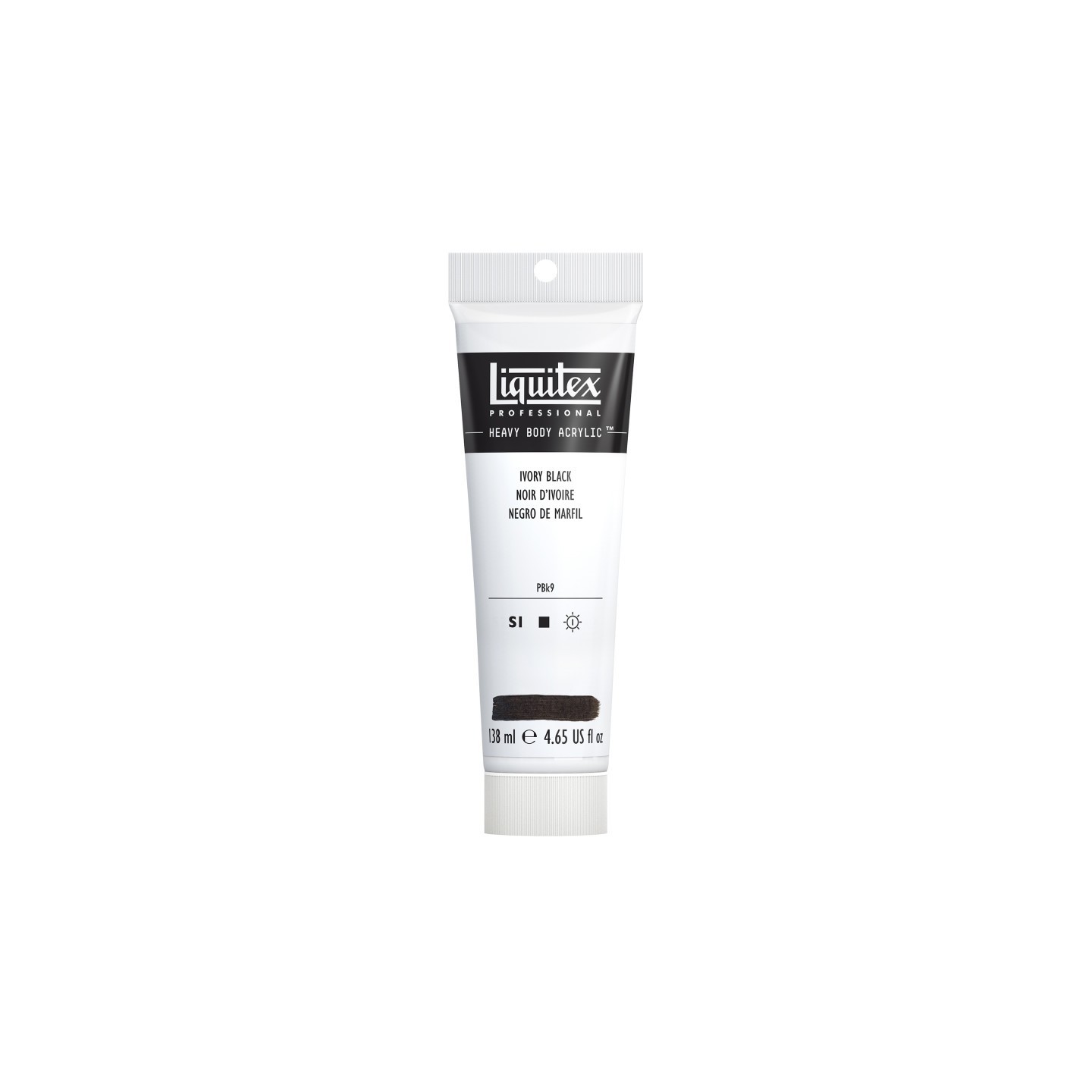 Liquitex Professional Heavy Body Acrylic Paint, 138 mL Tube, Ivory Black