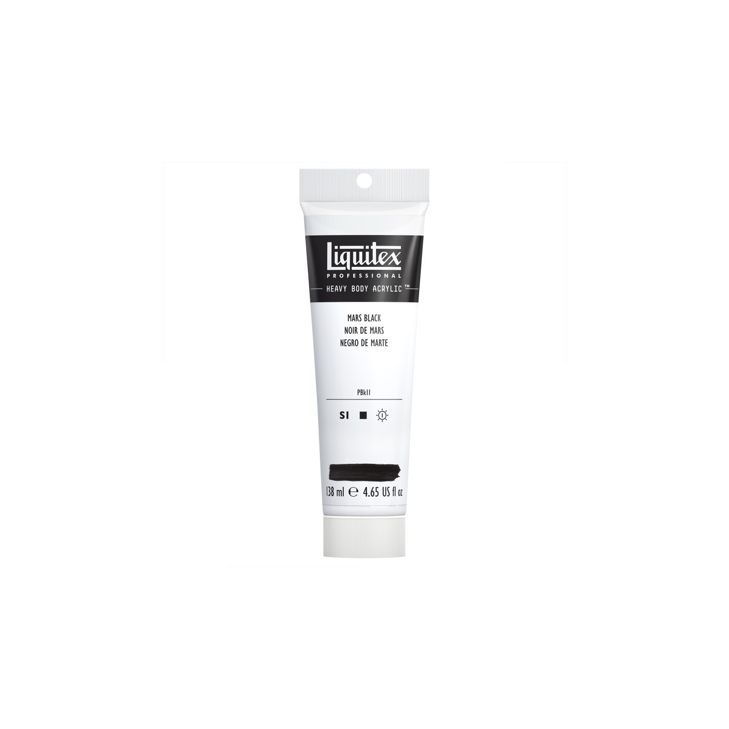 Liquitex Professional Heavy Body Acrylic Paint, 138 mL Tube, Mars Black