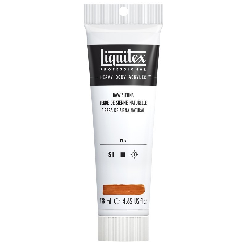 Liquitex Professional Heavy Body Acrylic Paint, 138 mL Tube, Raw Sienna