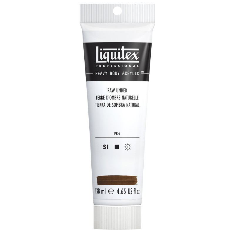 Liquitex Professional Heavy Body Acrylic Paint, 138 mL Tube, Raw Umber