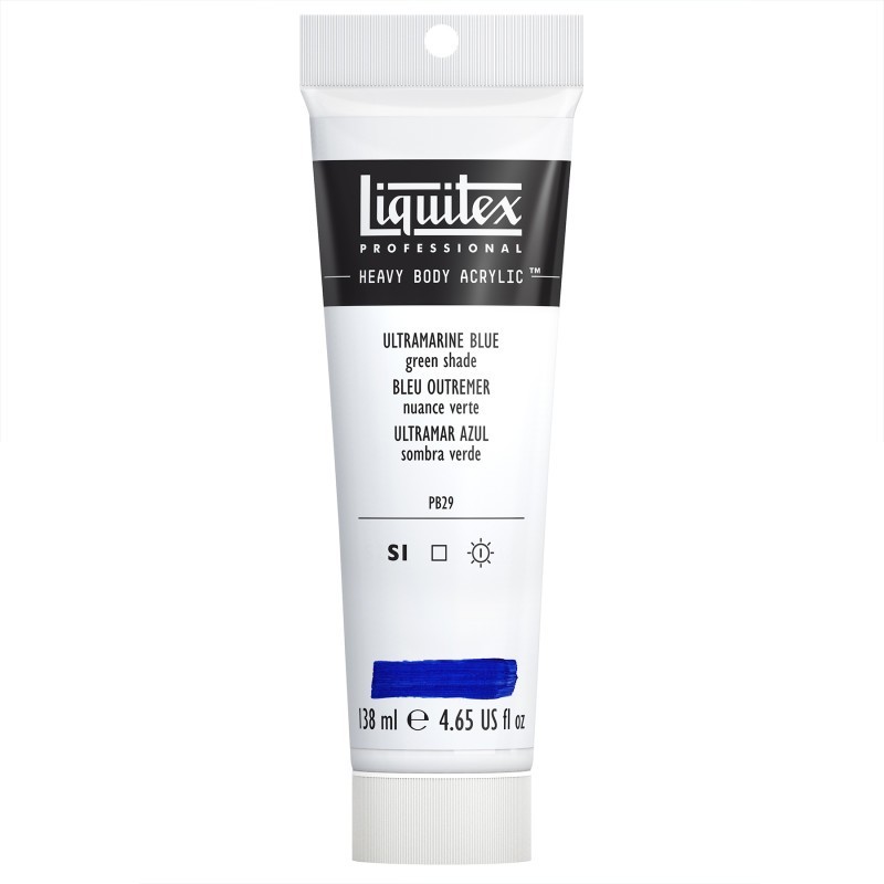 Liquitex Professional Heavy Body Acrylic Paint, 138 mL Tube, Ultramarine Blue (Green Shade)