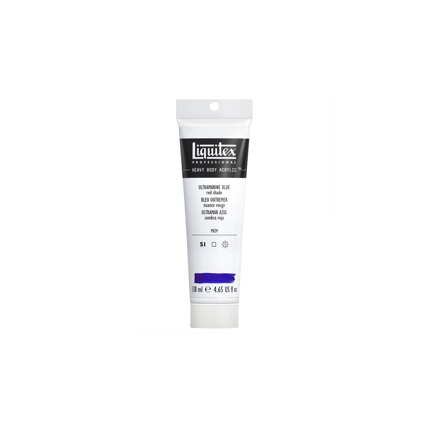 Liquitex Professional Heavy Body Acrylic Paint, 138 mL Tube, Ultramarine Blue (Red Shade)
