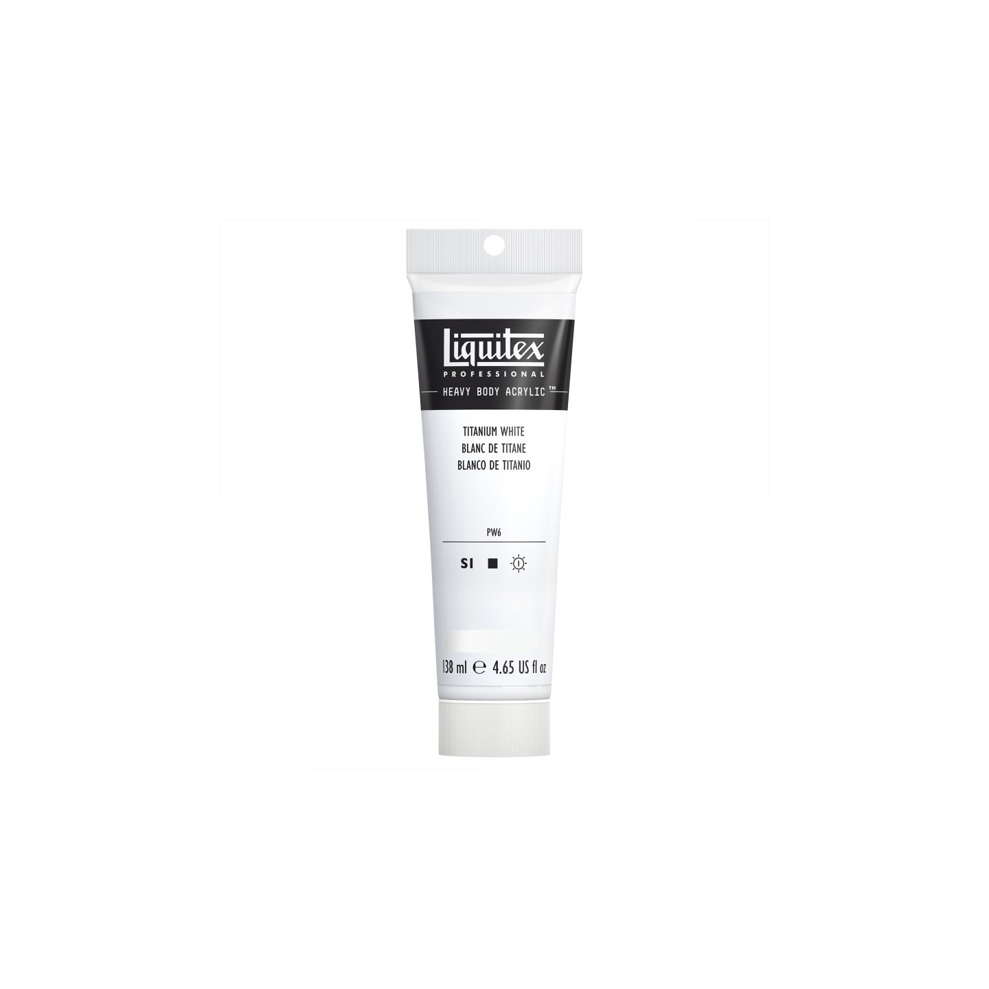 Liquitex Professional Heavy Body Acrylic Paint, 138 mL Tube, Titanium White
