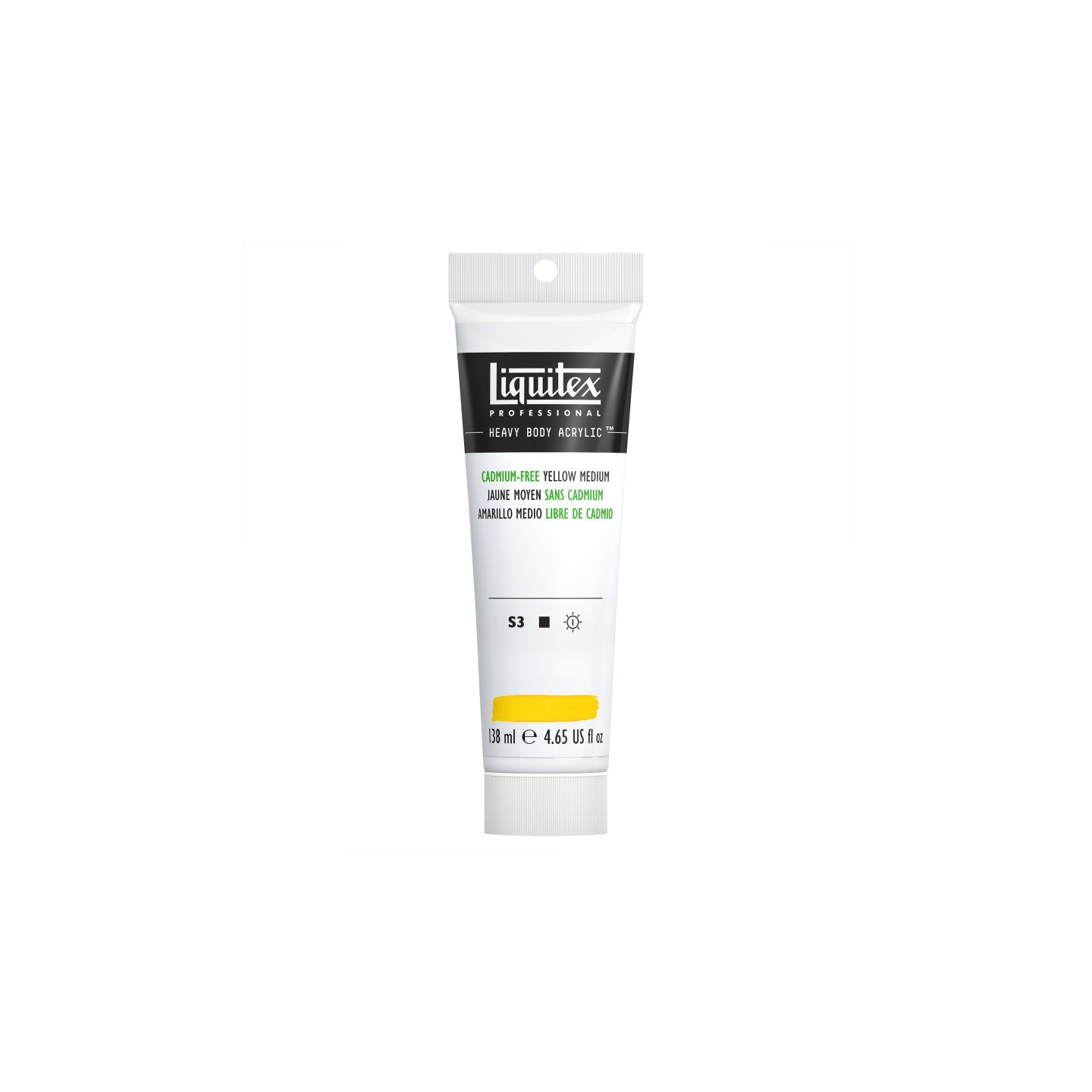 Liquitex Professional Heavy Body Acrylic Paint, 138 mL Tube, Cadmium Free Yellow Medium