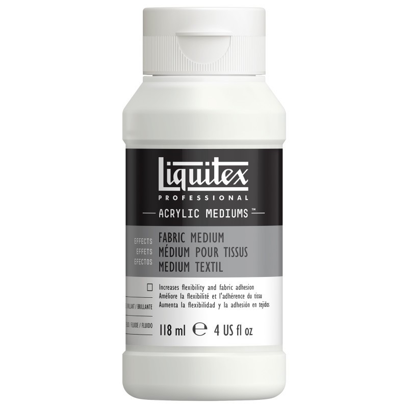 Liquitex Professional Acrylic Fabric Medium, 4 oz (118 mL) Bottle
