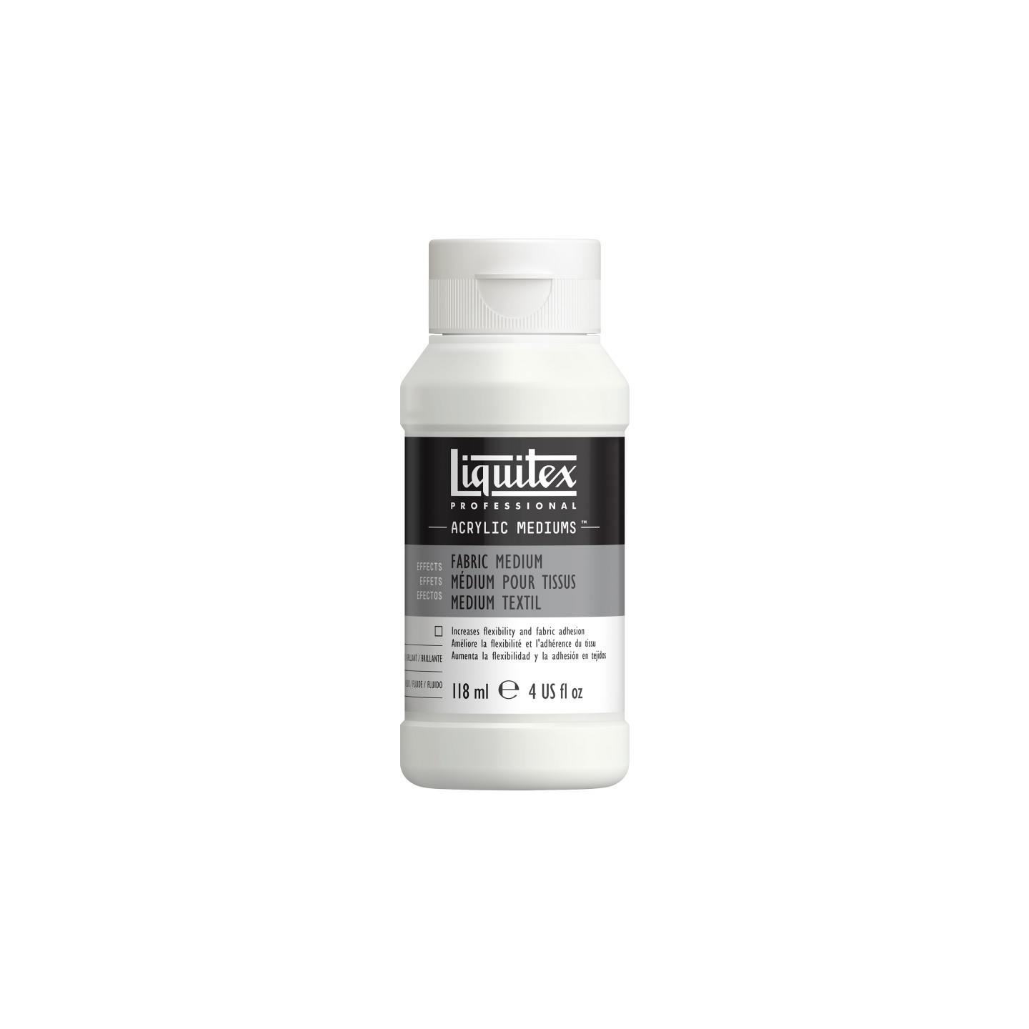 Liquitex Professional Acrylic Fabric Medium, 4 oz (118 mL) Bottle