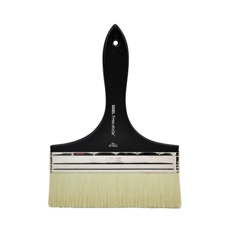 Liquitex Free-Style Large Scale Broad Flat/Varnish Short Handle Brush, 8"