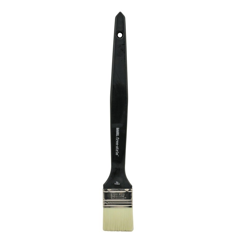 Liquitex Free-Style Large Scale Broad Flat/Varnish Long Handle Brush, 2"