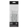 Liquitex BASICS Large Scale Paint Brushes, Synthetic Hair, Set of 3