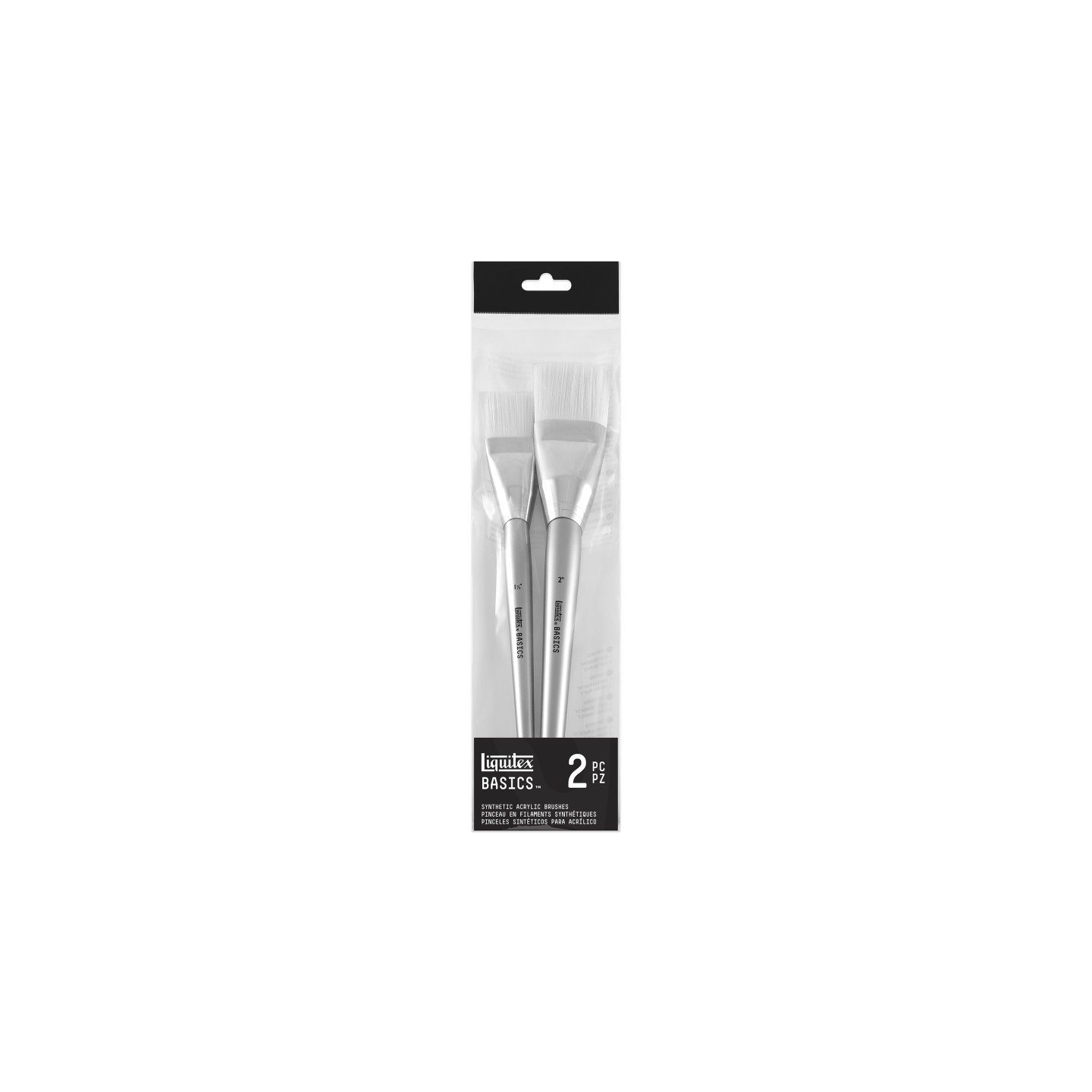 Liquitex BASICS Extra Big Acrylic Bristles Paint Brushes, Set of 2