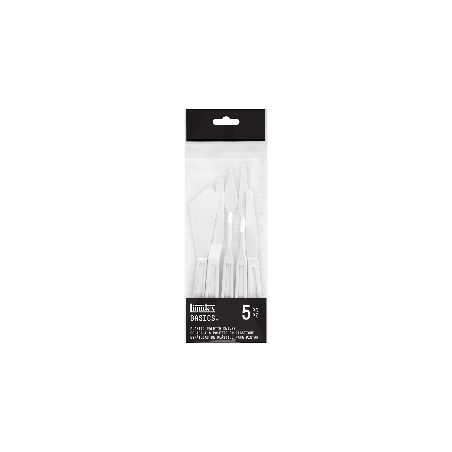 Liquitex BASICS Plastic Palette Knives, Set of 5